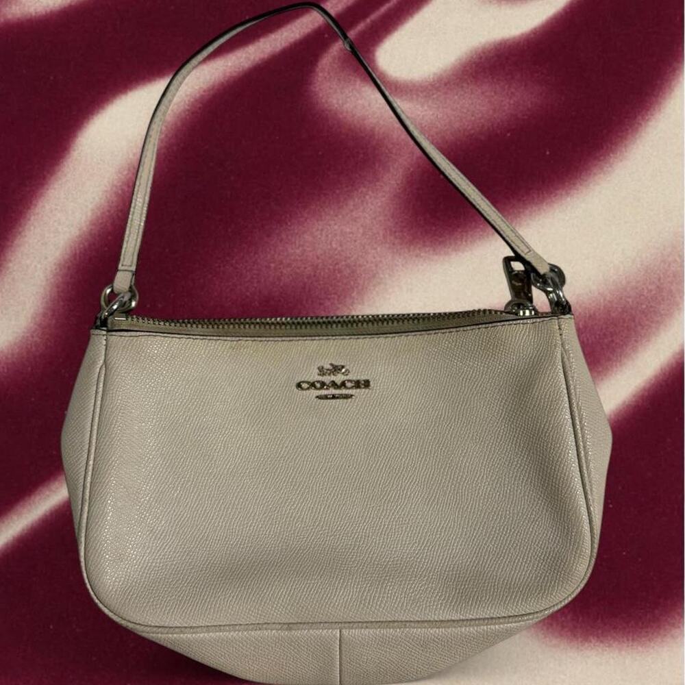 Coach cream shoulder bag